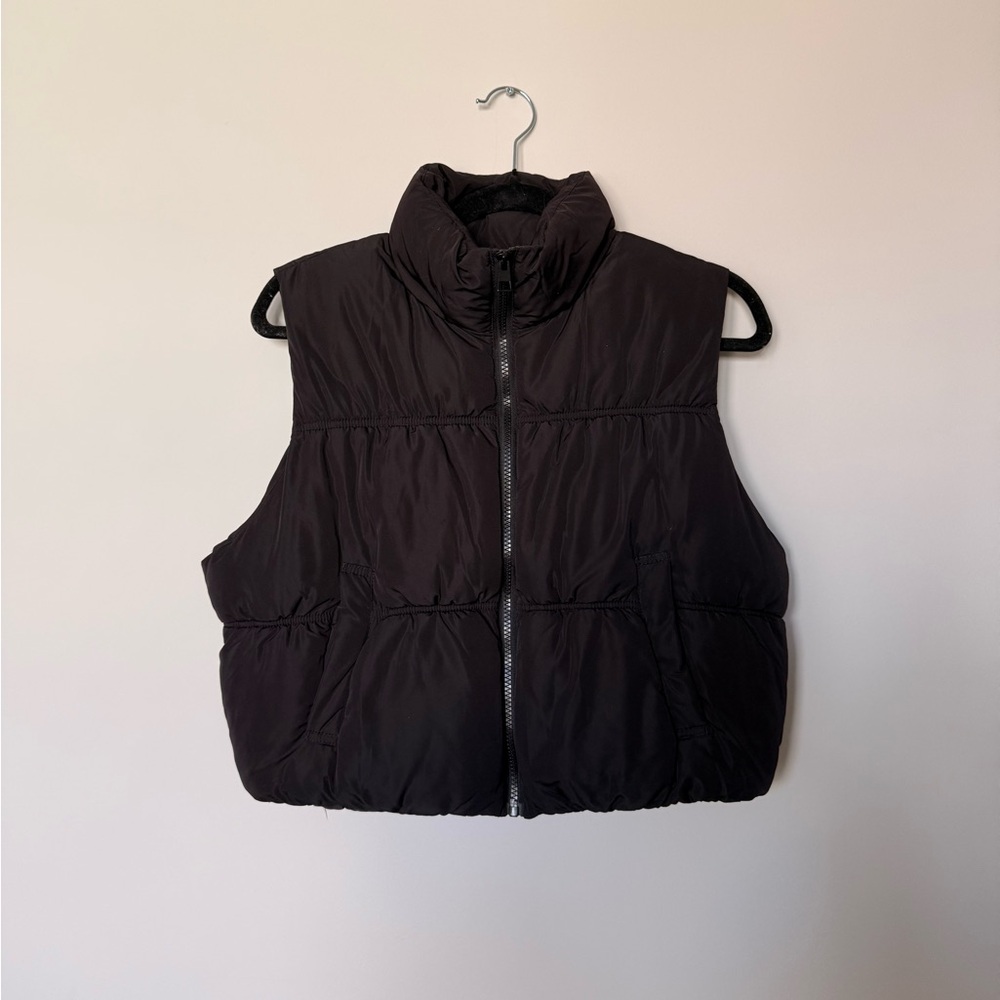 Love Tree Black Quilted Vest